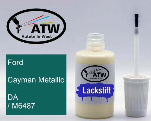 Ford, Cayman Metallic, DA / M6487: 20ml Lackstift, von ATW Autoteile West.
